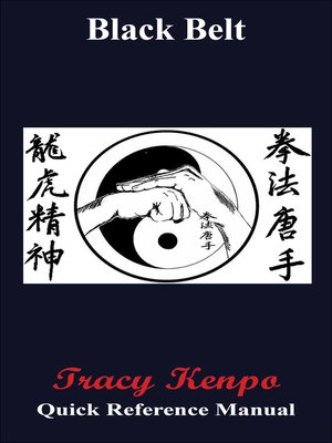 cover image of Tracy Kenpo Quick Reference Black Belt Manual
